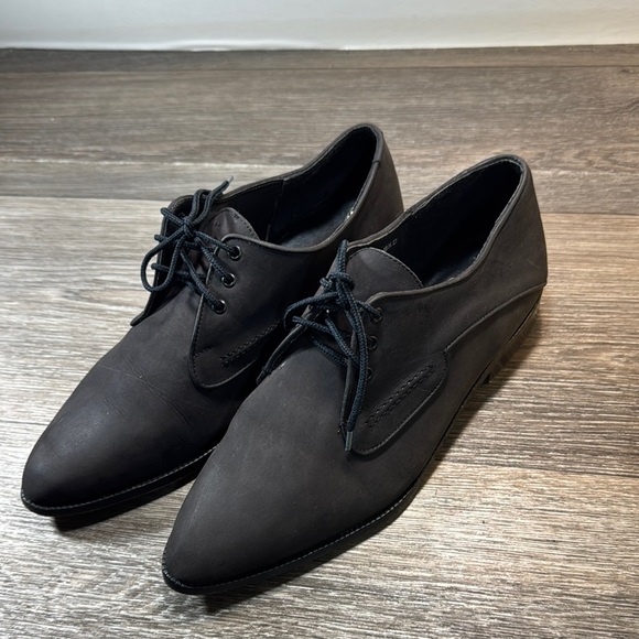 Vintage Men\'s Black Lace-Up Shoes size 9.5 (s49) main image 5